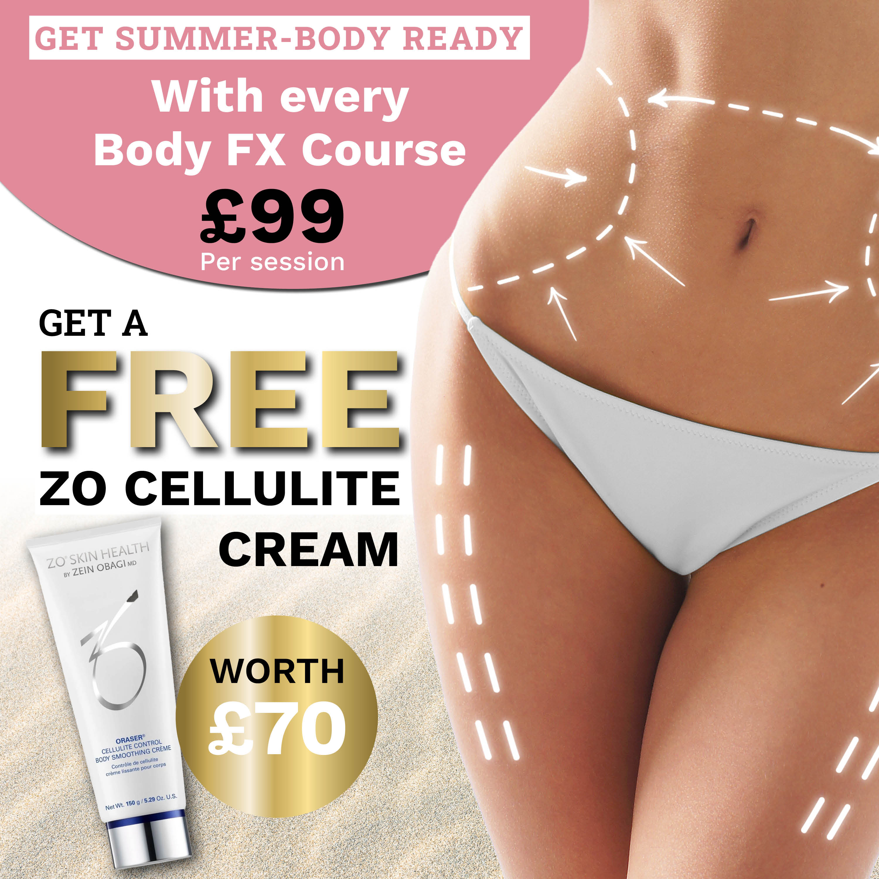Free Zo Cellulite Cream with Body FX £99